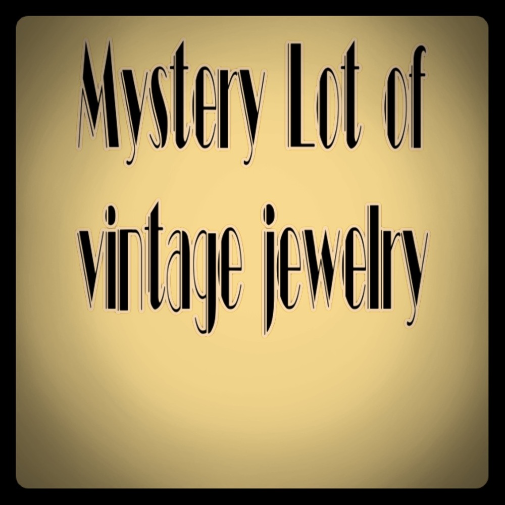 Vintage variety costume all wearable jewelry mystery lot/ box.